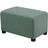 Ystyle Copri Pouf Rettangolare Elasticizzato, S, Verde Chiaro