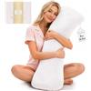 HerComfort Pillows Cuscino Appesantito per Adulti 3 KG | 104 * 30 CM | Dormi Meglio & Sentiti Calma | Body Pillow con Peso | Tutte le Stagioni | Cuscino Abbraccio per Adulti | Aiuta il Focus