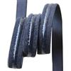 umass Fascia elastica in silicone trasparente, 10-20 mm, colore bianco e nero, antiscivolo, in silicone, per vestiti, scarpe, 5 metri
