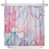 ASDCXZ Tenda da doccia in marmo, 180 x 200 cm, moderna, astratta, blu, viola, rosso, oro, colorato, effetto marmo, tessuto lavabile, tenda da doccia in poliestere, impermeabile, per vasca da bagno con