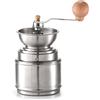 Zeller 27219 - Macinacaffè in Acciaio Inox, 9,5 x 9,5 x 22 cm, Colore: Argento