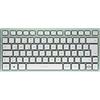 CHERRY KW 7100 MINI BT, Tastiera Multidispositivo Compatta con 3 Canali Bluetooth, Layout per la Germania (QWERTZ), Design Piatto, con Custodia di Trasporto, Agave Green
