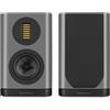 Wharfedale EVO 5.1 - Diffusori da scaffale (coppia) - Woofer in tessuto Kevlar da 5 pollici, tweeter AMT da 35 × 70 mm, Bass-Reflex, noce (grigio lunare)