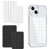 YAMIQUI 4PCS Ventosa per Telefono Doppia Faccia, Ventose per Cellulare in Silicone | Supporto Portatile Universale Antiscivolo Senza Residui per Selfie Video Videoconferenze Nero Bianco