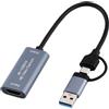 Kznifmk Scheda di acquisizione video 4K -Compatibile con USB di tipo C per lo streaming live di