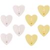 Gosknor 8 Pezzi Anello di Supporto a Forma di Cuore per Cellulare, Supporto ad Anello in Metallo per Dito Gancio Adesivo a Forma Cuore Cellulare e Tablet Accessori Fai Da Te