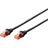 DIGITUS Cavo LAN Cat 6 - 2 m - U/UTP non schermato - 1 Gbit/s - 250 MHz - Cavo di rete in CCA con connettore RJ45 - Guaina in PVC - AWG 26/7 - Compatibile con Cat6A e Cat5e - Giallo
