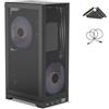 ShinySnake L300 Custodia ITX ultracompatta - Telaio da gioco portatile da 8,5 l, pannelli laterali in rete ad alto flusso d'aria, GPU da 325 mm e supporto PSU SFX, include cavo PCIe Riser 4.0 e DP 1.4