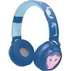 Lexibook, Disney Stitch, Cuffie 2-in-1 wireless e cablate con dettagli di Stitch e effetti luminosi, suono di alta qualità limitato a 85 dB, pieghevoli, regolabili, ricaricabili, HPBT015D