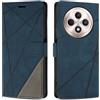 SONWO Cover per Oppo Reno12 F 5G / 4G / Oppo Reno12 FS 5G, Flip Custodia in PU Pelle, Cover a Libro Portafoglio con Slot per Schede e Supporto Stand per Reno12 F 5G / 4G / Reno12 FS 5G, Blu