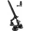 TINMAGI Set Supporto Auto a Tripla Ventosa, Bastone Selfie Retrattile 28-112cm con Morsetto e Braccio Magico, per Action Cam e Videocamere 360°, Montaggio per Parabrezza Auto e Guidoni Bici