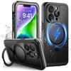 Wusbulk Cover per iPhone 14 Pro IP68 Impermeabile con Supporto Magnetico | 360°Completa Protezione, Waterproof Case con Magsafe, Subacquea Antipolvere Antiurto Custodia per iPhone 14 Pro, Nero