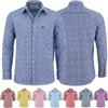 German Wear - Camicia Trachten - A quadri - Classico - Maniche lunghe - uomo blu scuro 40