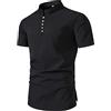 DUHGBNE Polo Uomo Manica Corta Cotone Oversize Polo Estivo Collo Coreana Mens Camicia Estivi Outdoor Cene Estive alla Moda