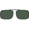 Eyekepper 58x38 MM clip su occhiali da sole con molla di traino polarizzata Verde Lens