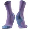 X-Socks Run Discover Crew Calzini - Ventilazione Ottimale e Stabilizzazione per Runner, Canale di Aerazione, Supporto Muscolare e Comfort per Lunghe Distanze - Neobergine/Nero, 39-41