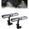 CEMOFE Luci solari magnetiche per camper, luci solari con sensore per camper, 160 LED, 3 modalità, 6500 K, con staffa a clip, ricarica di tipo C, IP65, impermeabile, per portico, camper, camper