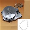 HGFTTMAO Coperchio Dello Statore Del Carter Di Avviamento Motore Sinistro Della Motocicletta Per YAMAHA YZF-R6 YZF R6 1999 2000 2001 2002