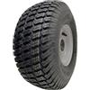 Parnells Ruota per tosaerba 15 x 6,00-6, mozzo 65 mm, pneumatico P332 a 4 strati su cerchione, cuscinetti da 20 mm