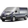 Opaltool Copertura Termica Esterna per Parabrezza per Opel Vivaro Renault Trafic | 2001-2014, Opaltool Luxus Copertura Argentata per Parabrezza Antigelo per Finestrini Invernale con Funzione Oscurante