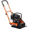 VEVOR Piastra Vibrante a Benzina per Pavimentazione da 10,5 kN Compattatore Vibrante da 6,5 CV per Giardinaggio Sabbia Asfalto Compattazione Terreno 196CC 5600 giri/min, Area Compattazione 51x37 cm