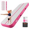 VEVOR Tappetino Gonfiabile per Ginnastica Yoga 3m Colore Rosa Casa Palestra con Pompa Elettrica, Spessore 20 cm, Carico max 200 kg, Allenamento da Spiaggia Parco, Esercizio per Cheerleading Acrobazie