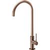 Newform - MAKI miscelatore per lavello con bocca alta tonda girevole [PVD brushed copper bronze] - 71830.59.067
