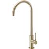Newform - MAKI miscelatore per lavello con bocca alta tonda girevole [PVD brushed copper bronze] - 71830.59.098