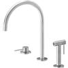 Newform - N21 Set lavello bocca tonda girevole e doccetta [cromo spazzolato] - 71730.31.028
