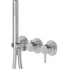 Newform X- Steel Gruppo doccia incasso con doccetta e deviatore - 69667EX
