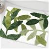 ZebraSmile Green Leaves - Tappeto da bagno in microfibra con forte assorbimento d'acqua, con retro antiscivolo all'interno, zerbino per pavimento del bagno, zerbino per interni, 80 x 40 cm