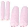 TOVINANNA Copri Manopole per Bici in Peluche Corto Rosa, Protezione Invernale Antiscivolo, Facile da Installare e Delicato sulla Pelle, Accessorio per Ciclismo Invernale