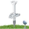 Generico Golf Tee - Adjustable Height Training | 10cm Stainless Rubber Marker | Built-In Marker, Durable PP+Stainless, Versatile Practice Aid, Lightweight, For All Skill Levels, Backyard Driving Range
