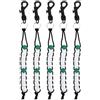 JECOMPRIS 5 Pezzi Contatore di Punteggio a Catena di Perline per Golf Nero | Plastica, Design a Scorrimento, per Campo da Golf, per Golfer Colore Casuale