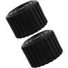 KICHOUSE Copripiedi in Gomma Nera per Attrezzature Fitness 2 Pezzi | Installazione Facile, Design Antiscivolo, Protezioni per Pavimento delle Gambe, Accessori per Allenamento Casa