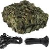 Generic Rete da Camuffamento Doppio Strato con Fascette e Corde Elastiche | Rete da Camuffamento Doppio Strato con Fascette, Tessuto Oxford Resistente per Parasole Caccia