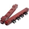 JECOMPRIS Porta Stecche da Biliardo in Legno, Supporto a Parete | Espositore a Scomparti, Finitura Buona Texture, per Tenere in Ordine le Stecche