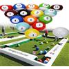 Generic Set di 16 Palline da Biliardo Calcio, Palline Soccer Snooker in Pelle PU per Gioco di Biliardo Gonfiabile Palline Footpool per Giardino Cortile Prato e Festa