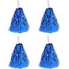VOSAREA Pompon da Cheerleader Blu 4 Pezzi per Sport e Balli