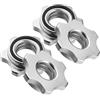 Uonlytech 4 Pezzi Dadi Antiscivolo per Bilanciere e Manubrio 2, 5cm in Ghisa