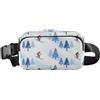 JUNZAN marsupio resistente dello strappo di sport dei durevoli per camminare | All Season Disponibile Viaggio Hip Pouch Breve Weekend Viaggio Sci Retro Arte Vintage