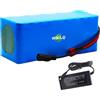 WILLQ Batteria di Ricambio al Litio da 36 V per Monopattino Elettrico | con connettore T/XT60, per kit motore per mountain bike, involucro in PVC, rimovibile e ricaricabile