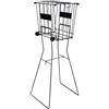 AsrMyjcx Raccoglipalline da Tennis Carrello Cestino Carrello con Ruote Telaio in Ferro Struttura Alta Base Inclinata Raccolta a Pressione Stoccaggio Visibile Adatto per Allenamento Scuola Campo