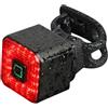 BATHVEVE Luce Posteriore per Bicicletta Intelligente LED 6 modalità di Illuminazione Ipx4, Batteria 400mah e Corpo in Lega di Alluminio per Sicurezza Notturna in Bici