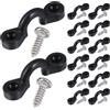 Tofficu 30 Pezzi Occhiello per Kayak con C Clamp e Viti Nere in Plastica e Acciaio