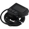 GOWENIC Display del Misuratore di velocità dello Scooter |LCD per Bici Elettrica 24V 36V 48V con Stato della Batteria USB