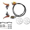 Generic Freno a Tamburo Posteriore per Bicicletta R2X4 MTB, Freno a Disco Idraulico a 4 pistoncini, Cavo Interno, sgancio rapido, Pinza MTB per MTB, Arrampicata, AM, XC