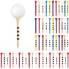 Kinesgsg 50 Pezzi Tee da Golf, 83mm Alta qualità e Durevole Legno Tee-Golf, Multicolores Prácticas Adjustable Golf Tee Height Tool, Color Aleatorio, per Golfisti Professionisti Tees e Allenamento