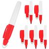 ULTECHNOVO 6 Pezzi Golf Ball Marker Pen, Pennetta per Allineamento Pallina da Golf, con Portachiavi, Rosso, Plastica e Acciaio Inox, Inchiostro a Base D'olio ad Asciugatura Rapida,