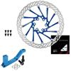 Generic Tamburo Freno Bici G3 Rotore 160MM 180MM 203MM Rotore per Bicicletta Disco Freno Bici Disco Freno Idraulico per Bicicletta Adattatore PM IS Tamburo Freno Posteriore per Biciclette